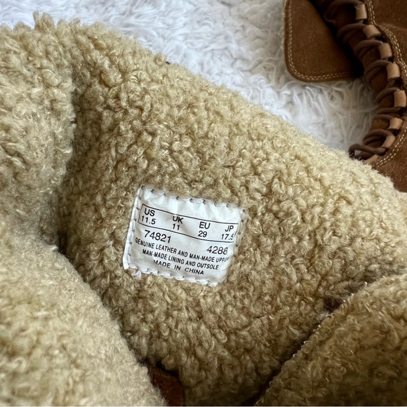 Timberland Toddler Leather Knee High Boots Brown Waterproof Size 11.5 - Picture 4 of 9